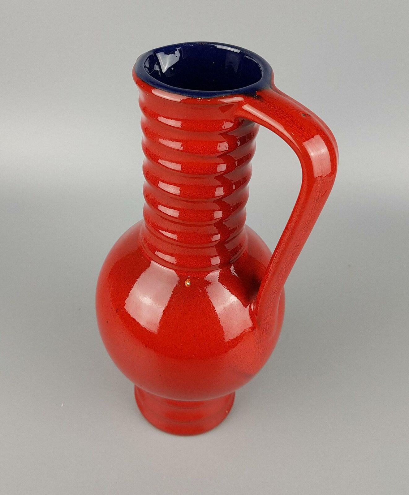 Vintage Marei Keramik Rode Kan Vaas 7304 West German Pottery Jaren 1970 photo for sale