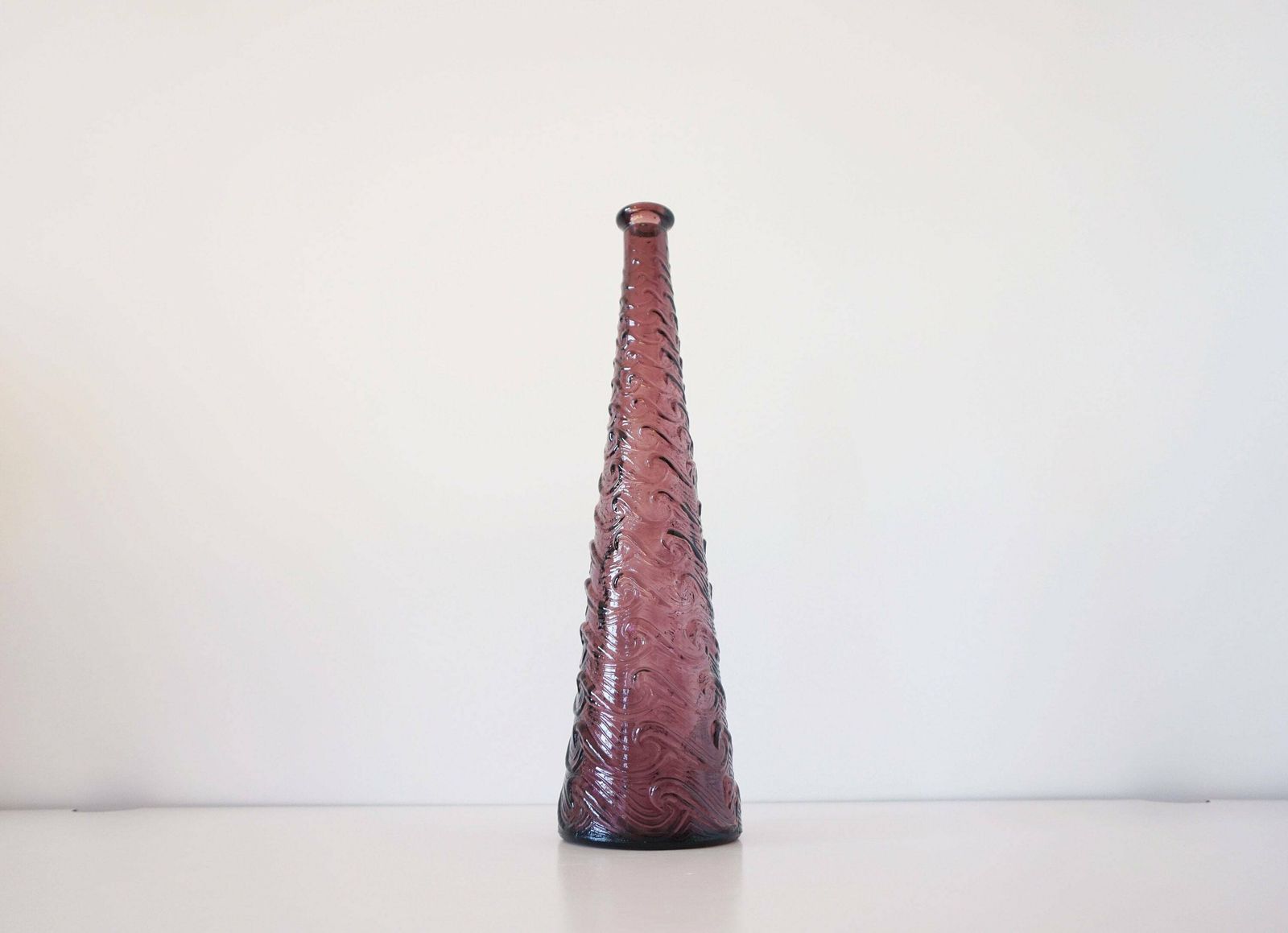 Vintage Purple Empoli Italian Bottle Or Carafe photo furniture