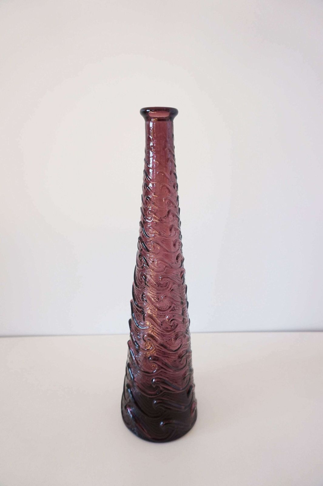 Vintage Purple Empoli Italian Bottle Or Carafe photo Home Decor