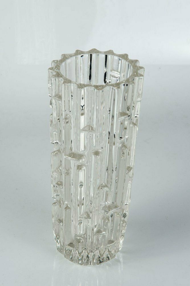 Mid Century Czech Glass Vase By Frantisek Vizner, 1960s photo furniture