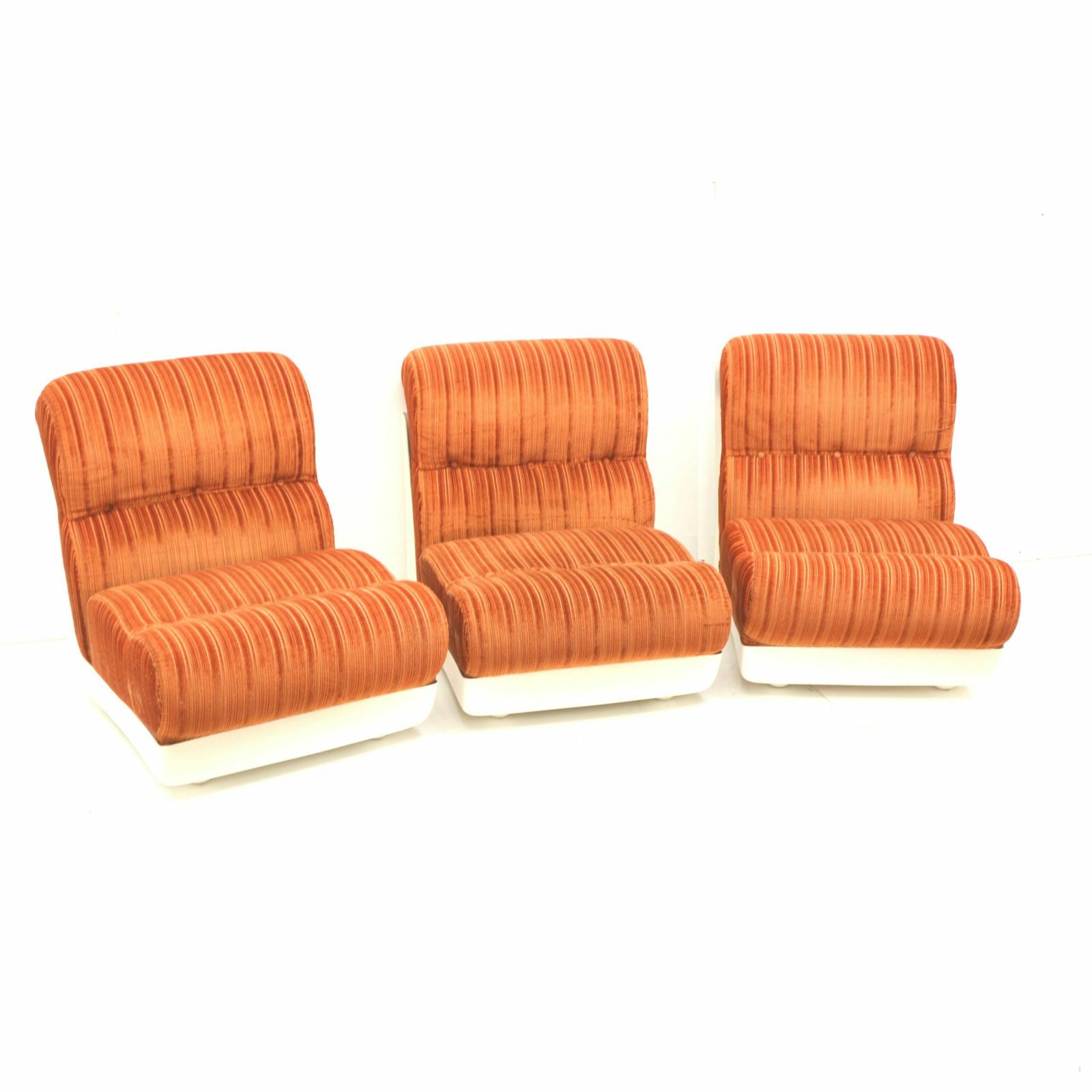 Vintage Space Age Element Modular Sofa / 3 Seater Sofa / Armchairs From The 1970s photo vintage