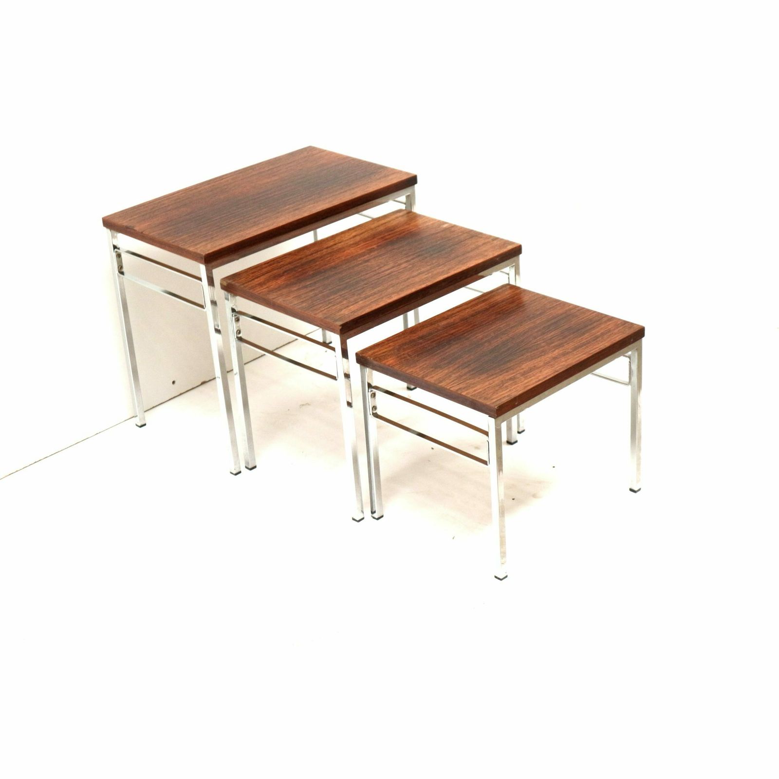 Vintage Mini Set / Set Of 3 Side Tables Made Of Rosewood From The 1960s photo furniture
