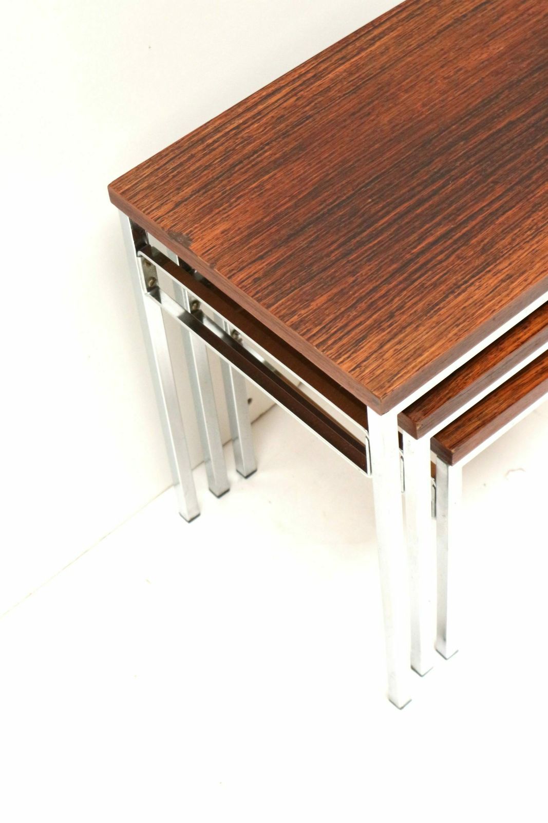 Vintage Mini Set / Set Of 3 Side Tables Made Of Rosewood From The 1960s photo for sale