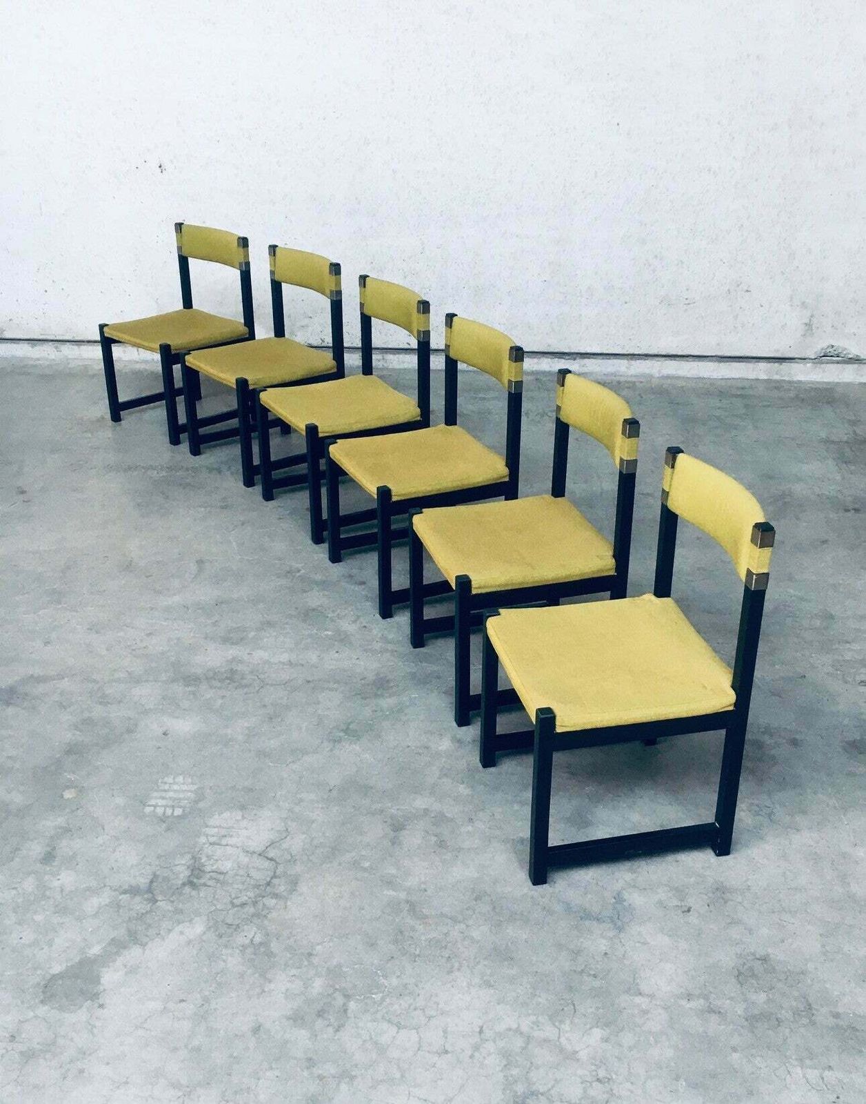 photo furniture Mid Century Modern Design Eetkamerstoelen Door J. Batenburg Voor Mi, België, 1969