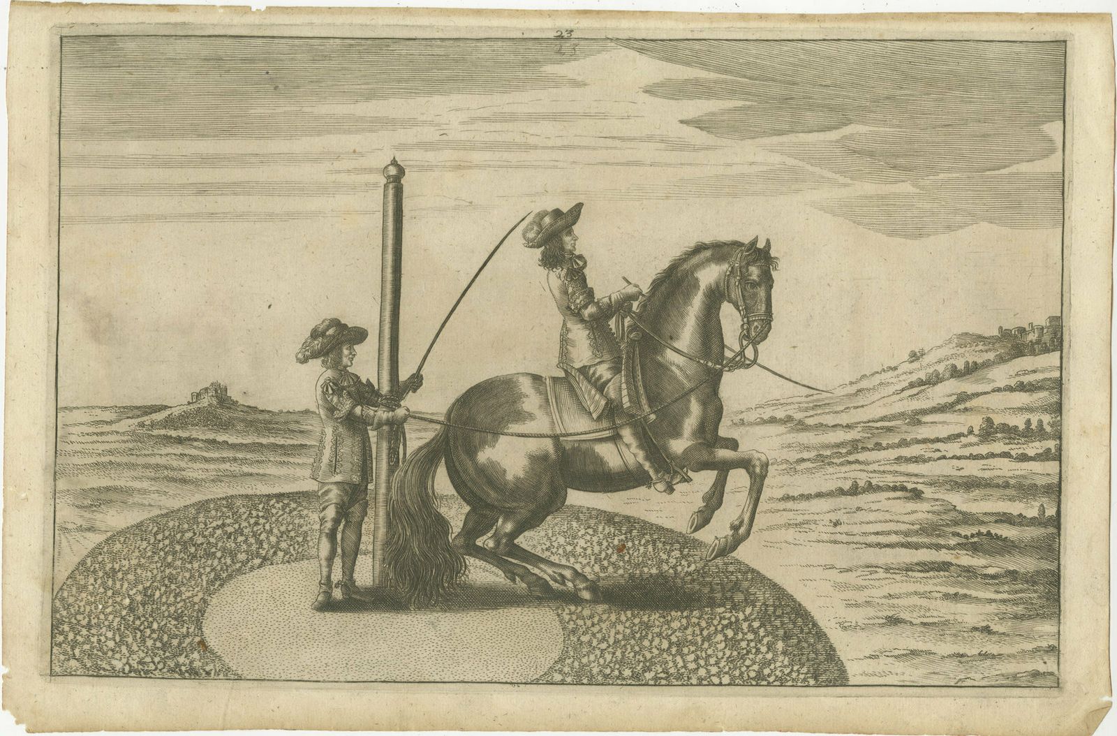 Set Of 10 Antique Horse Riding Prints photo vintage