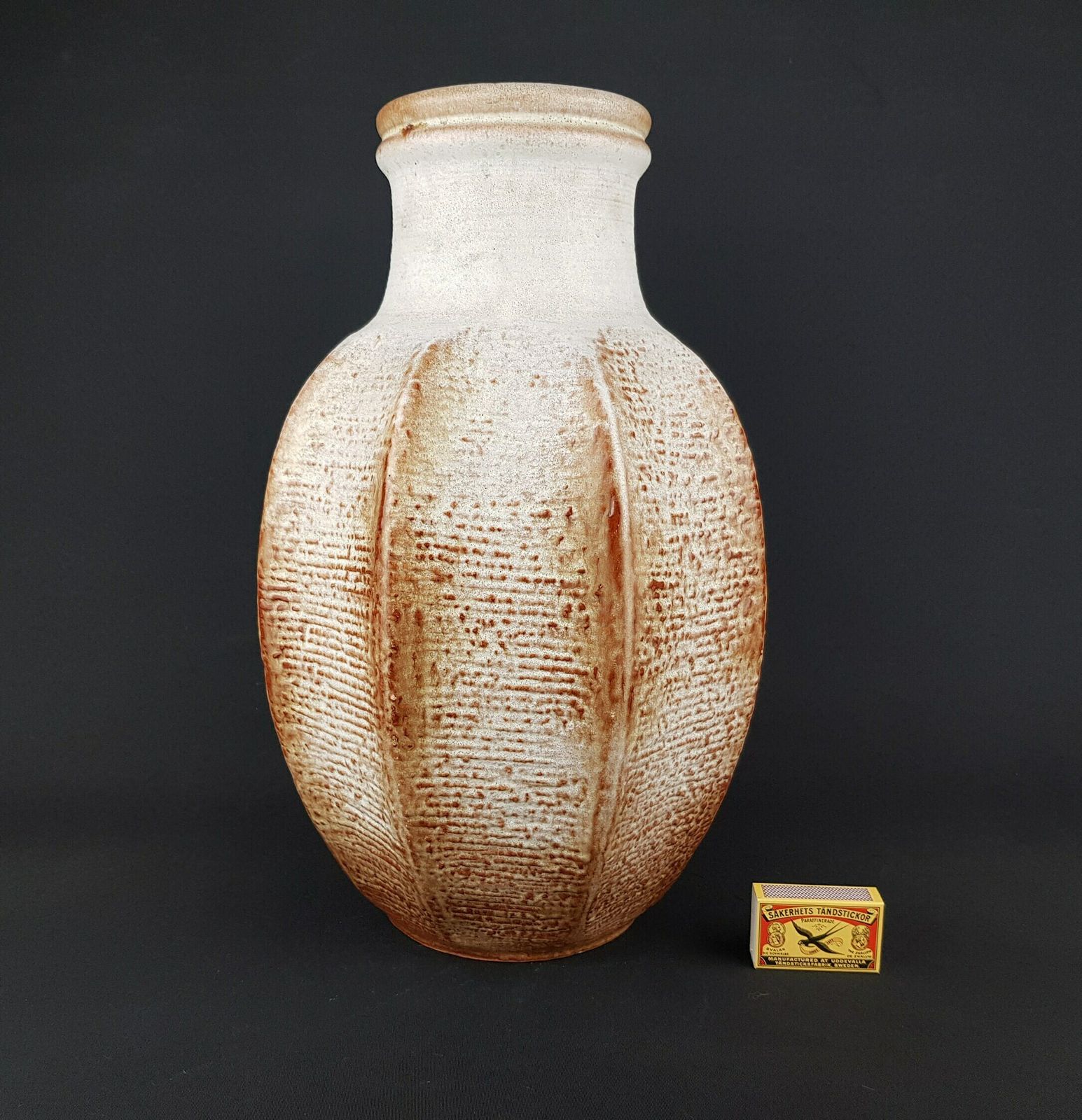 Vintage Carstens Tonnieshof Keramik Grote Beige Vaas 7831 40 West German Pottery Jaren 1960 photo furniture