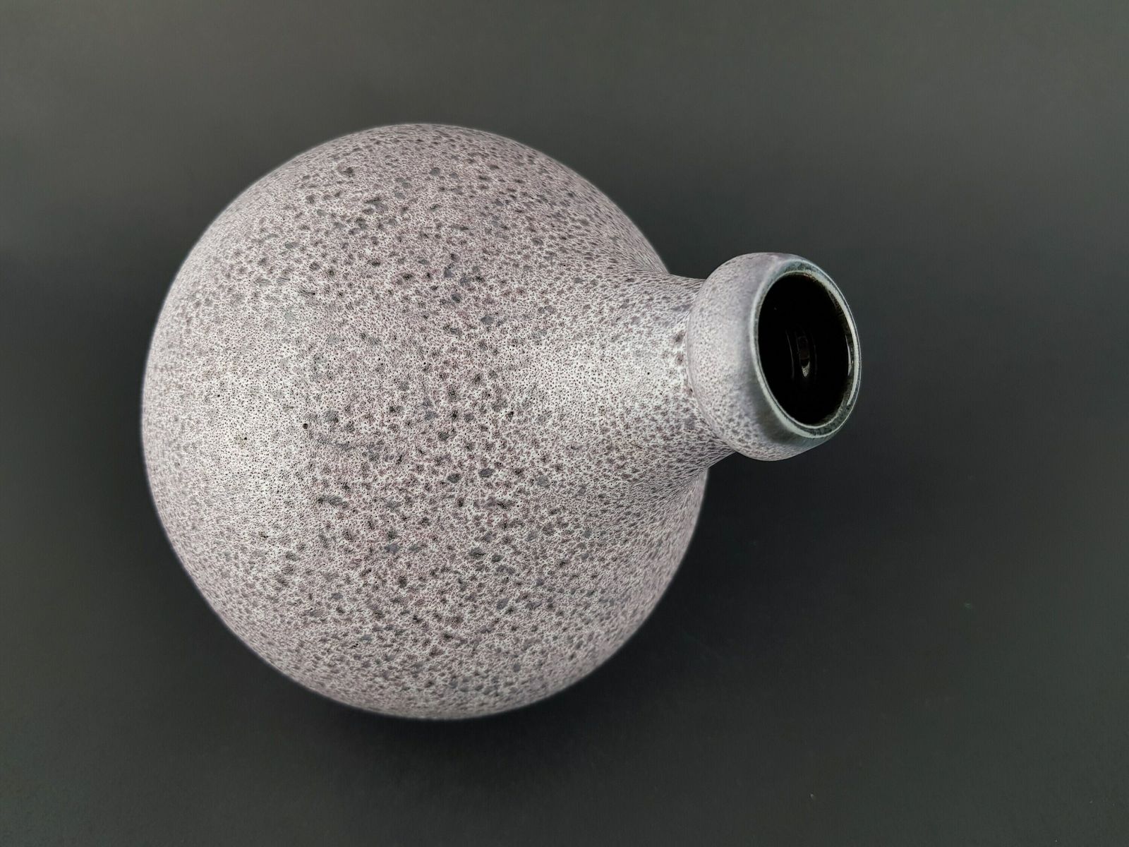 Vintage Gramann Römhild Topferei Studio Art Pottery Speckled Pink Vase East German Pottery 1960s photo Home Decor