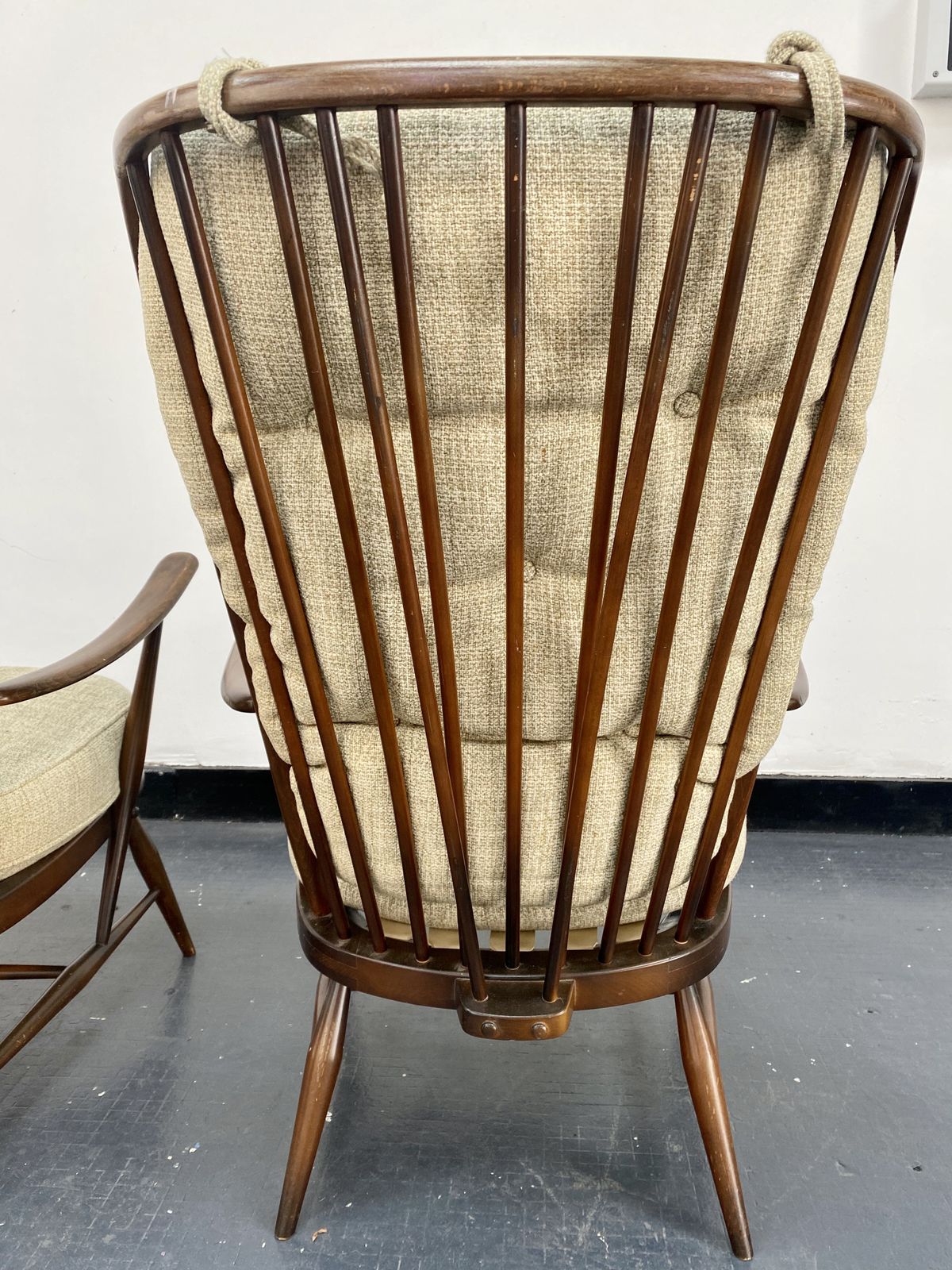 Ercol Tall Back Easy Chairs. photo for sale