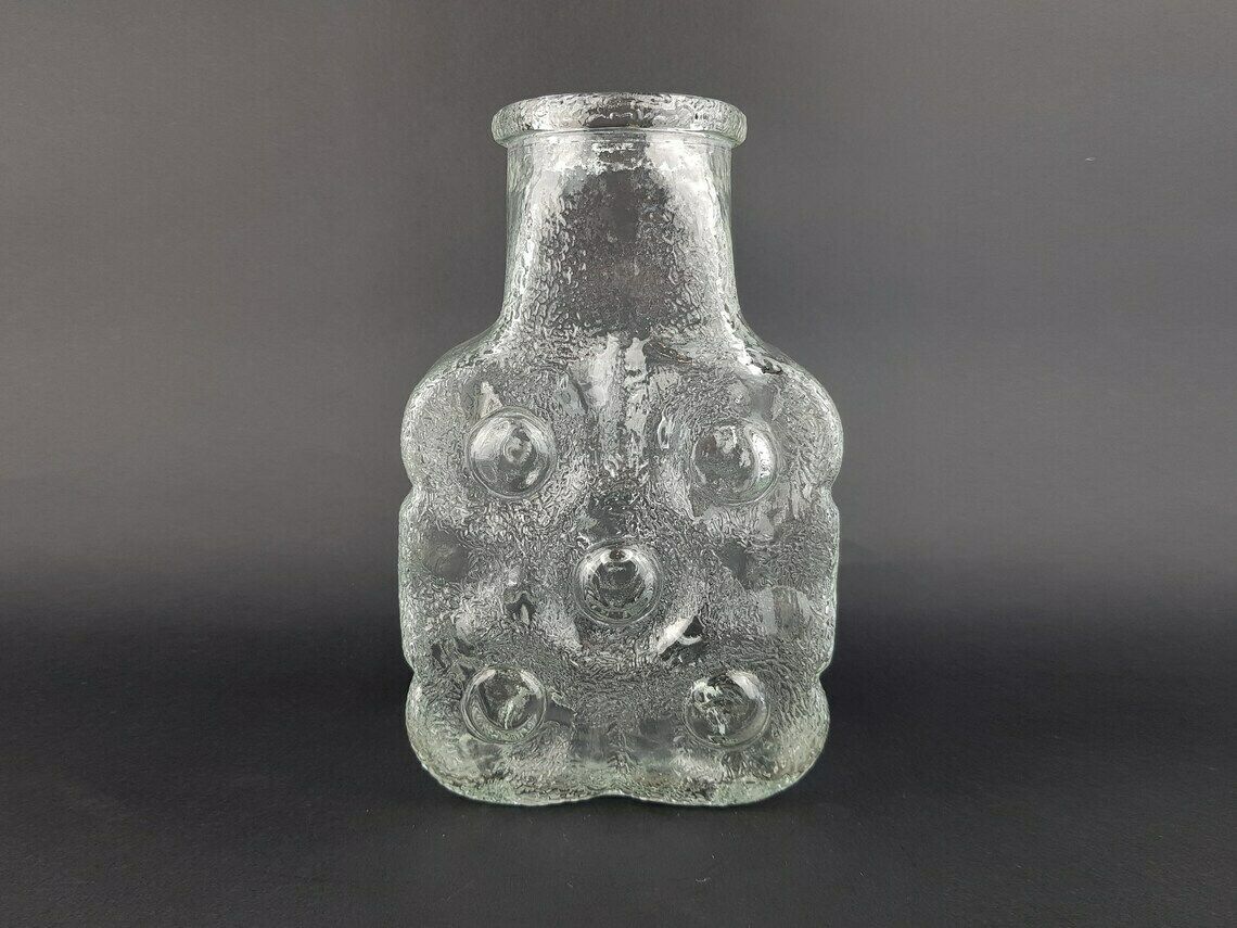 Vintage Bubbles On The Rock Pop Vase By Noelle + Von Campe Design By Walther Glas Germany