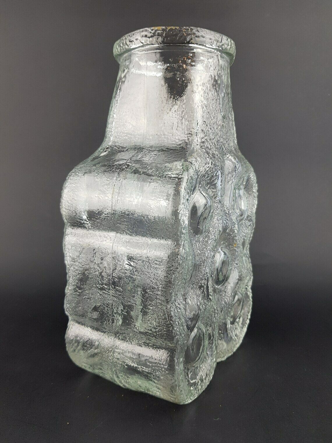 Vintage Bubbles On The Rock Pop Vase By Noelle + Von Campe Design By Walther Glas Germany photo for sale