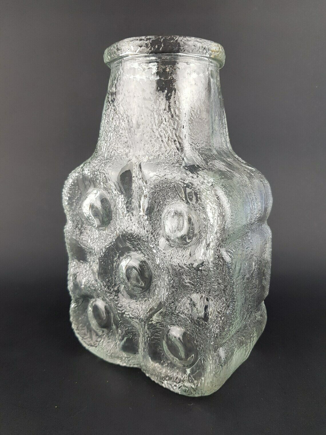Vintage Bubbles On The Rock Pop Vase By Noelle + Von Campe Design By Walther Glas Germany photo Home Decor