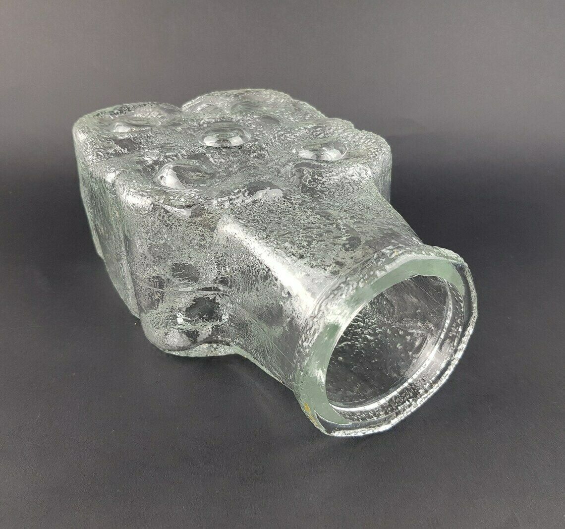 Vintage Bubbles On The Rock Pop Vase By Noelle + Von Campe Design By Walther Glas Germany photo 64.0