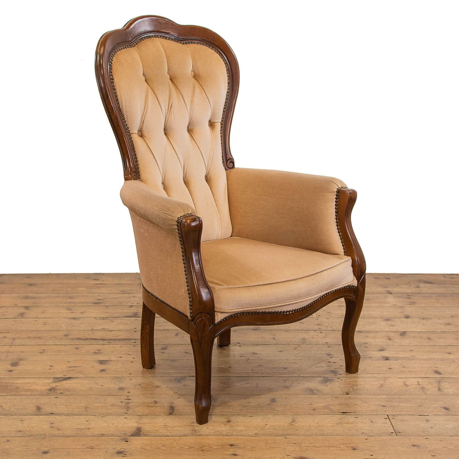 Vintage Button Back Armchair Vintage Armchair | Vintage Seating | Upholstered Armchairs (M 4723)