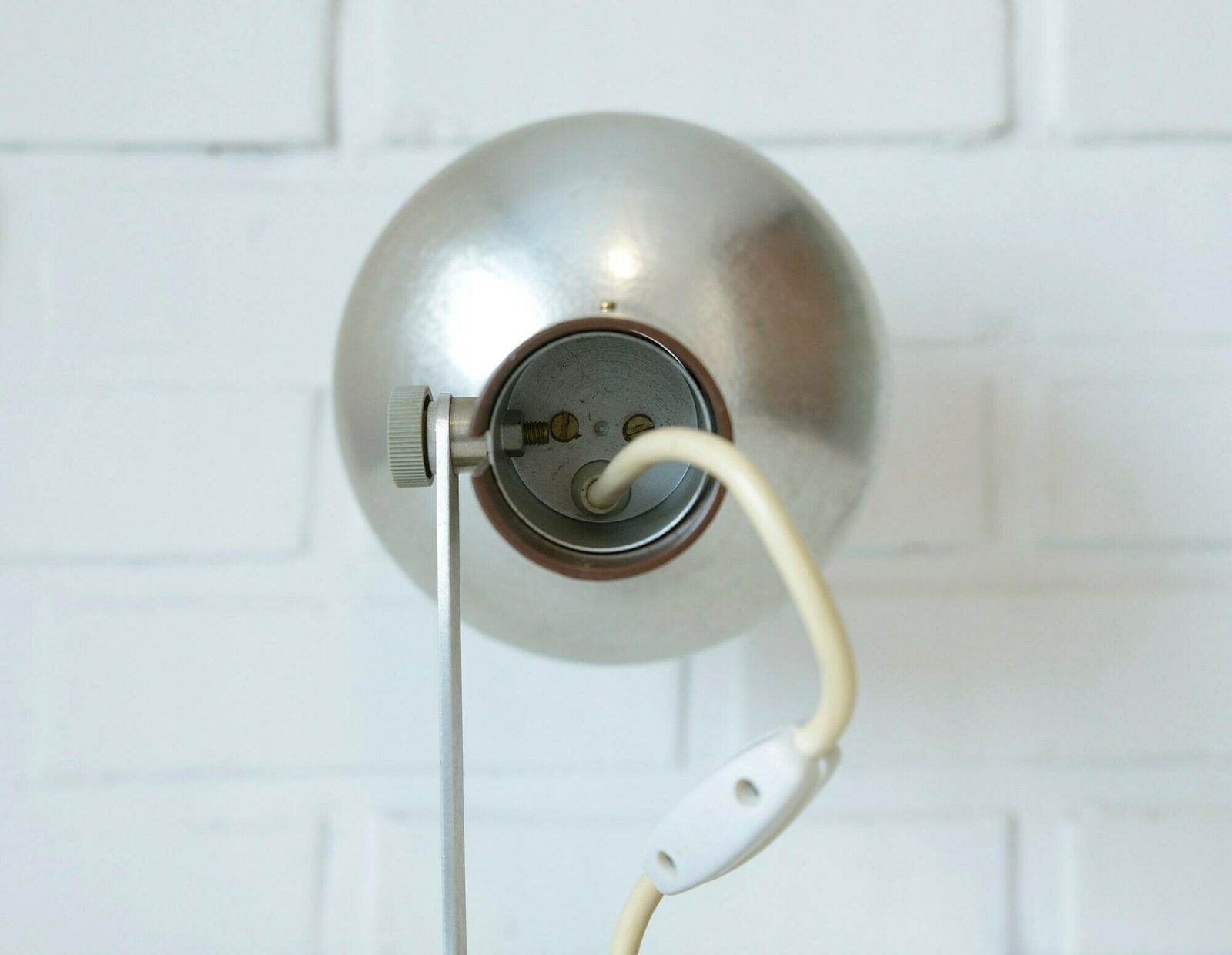 Vintage Desk Lamp / Minimalist Industrial Adjustable Mcm Light Fixture / Made In Yugoslavia In The 1960's photo vintage