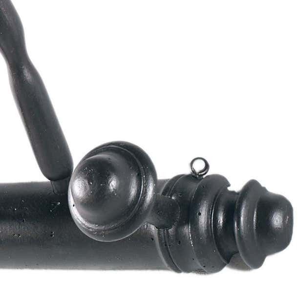 19th Century Coat Hat Stand In Ebonised Walnut Wax Polished photo Furniture