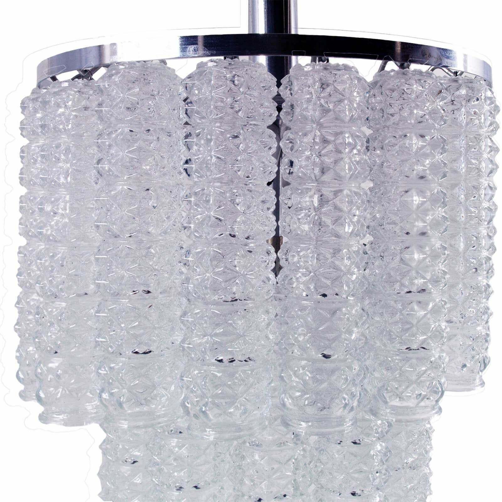 1960s Venetian Chandelier Transparent Blown Murano Glass By Venini photo for sale