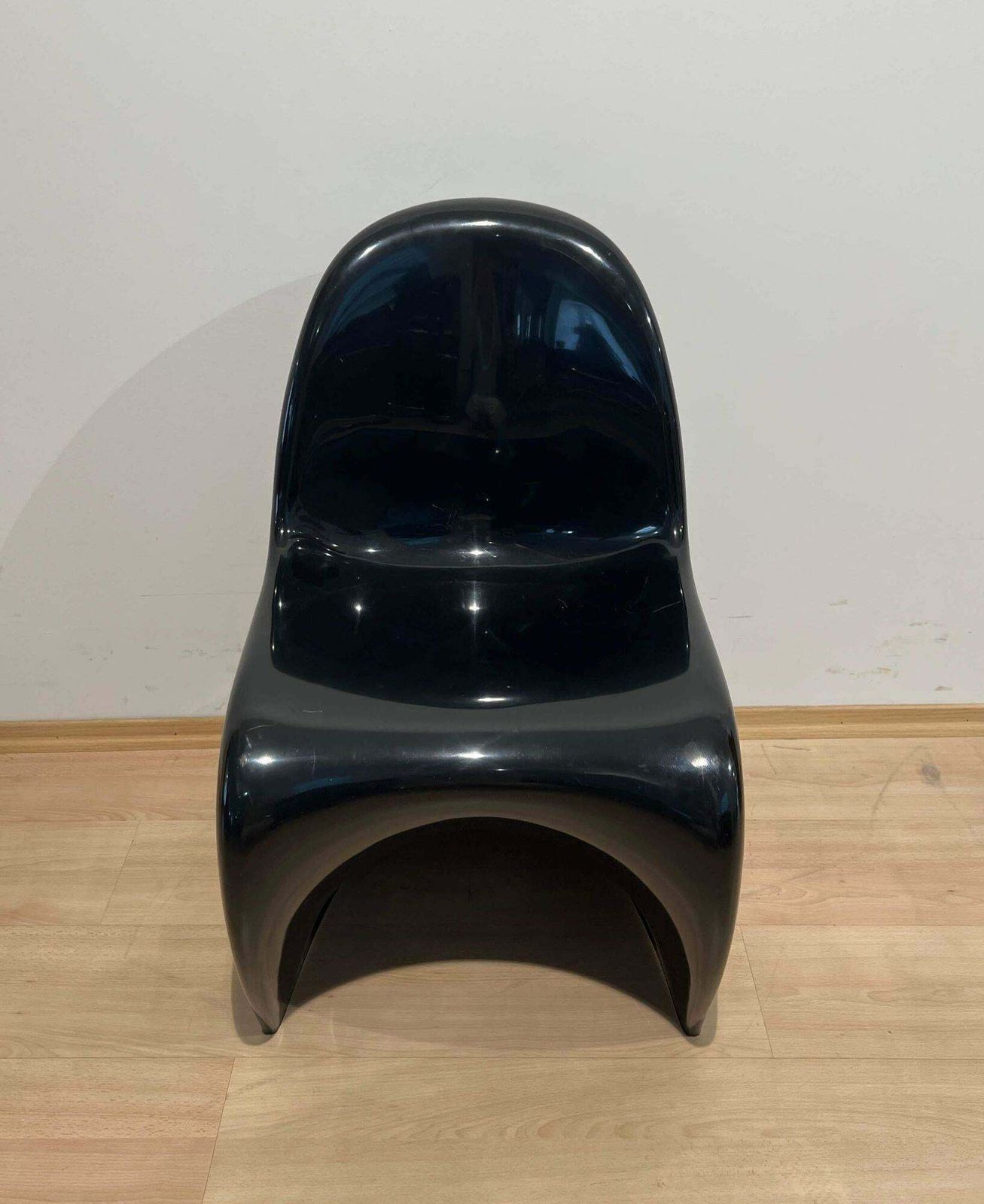 Verner Panton ‚Panton’ Cantilever Chair In Black Pu, Germany, 1971 photo buy