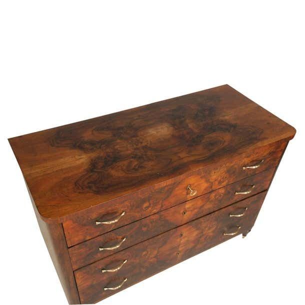 1920s Art Deco Commode By Gaetano Borsani Burl Walnut Wox Polished photo furniture