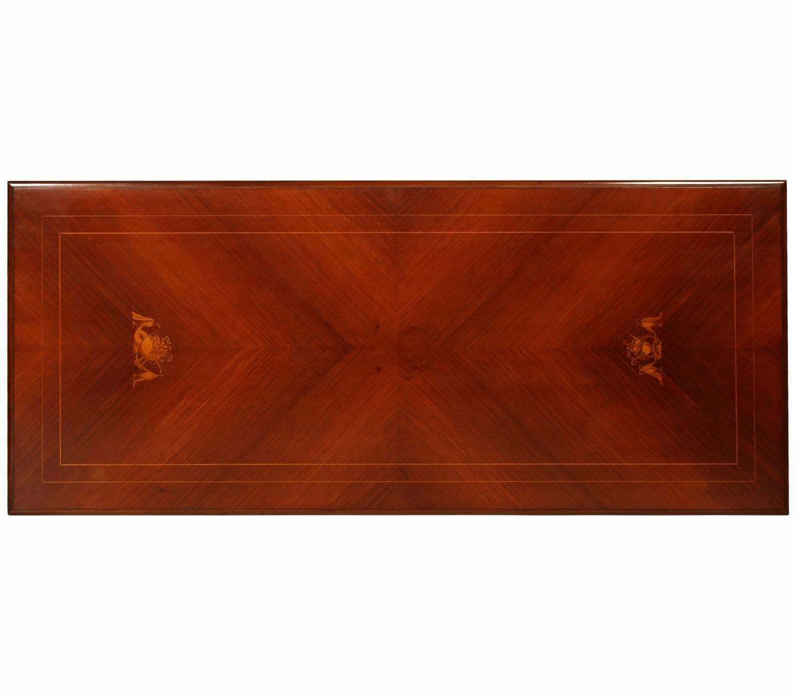 1950s Dinner Table Palazzi Dell'arte Cantù Paolo Buffa Walnut Maple Inlaid photo for sale