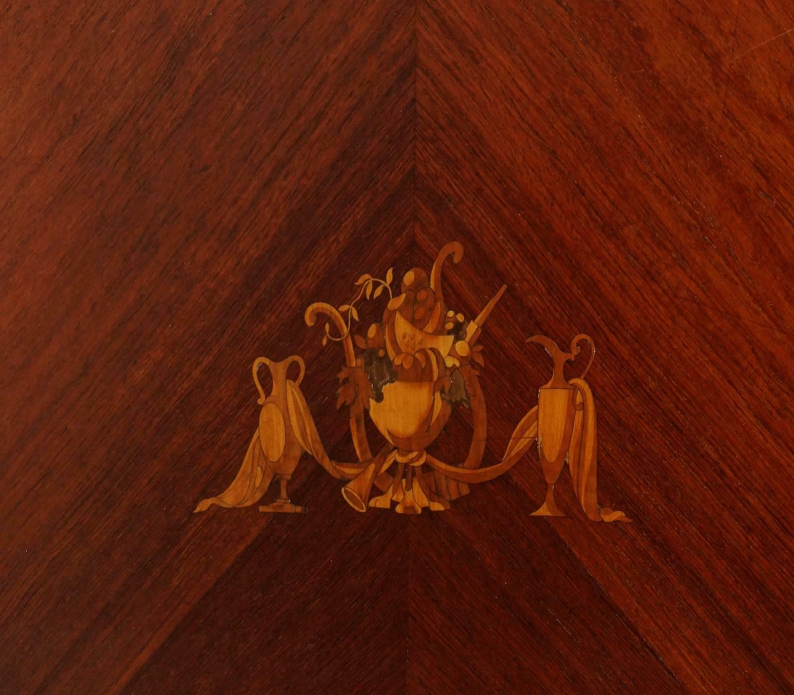 1950s Dinner Table Palazzi Dell'arte Cantù Paolo Buffa Walnut Maple Inlaid photo Furniture