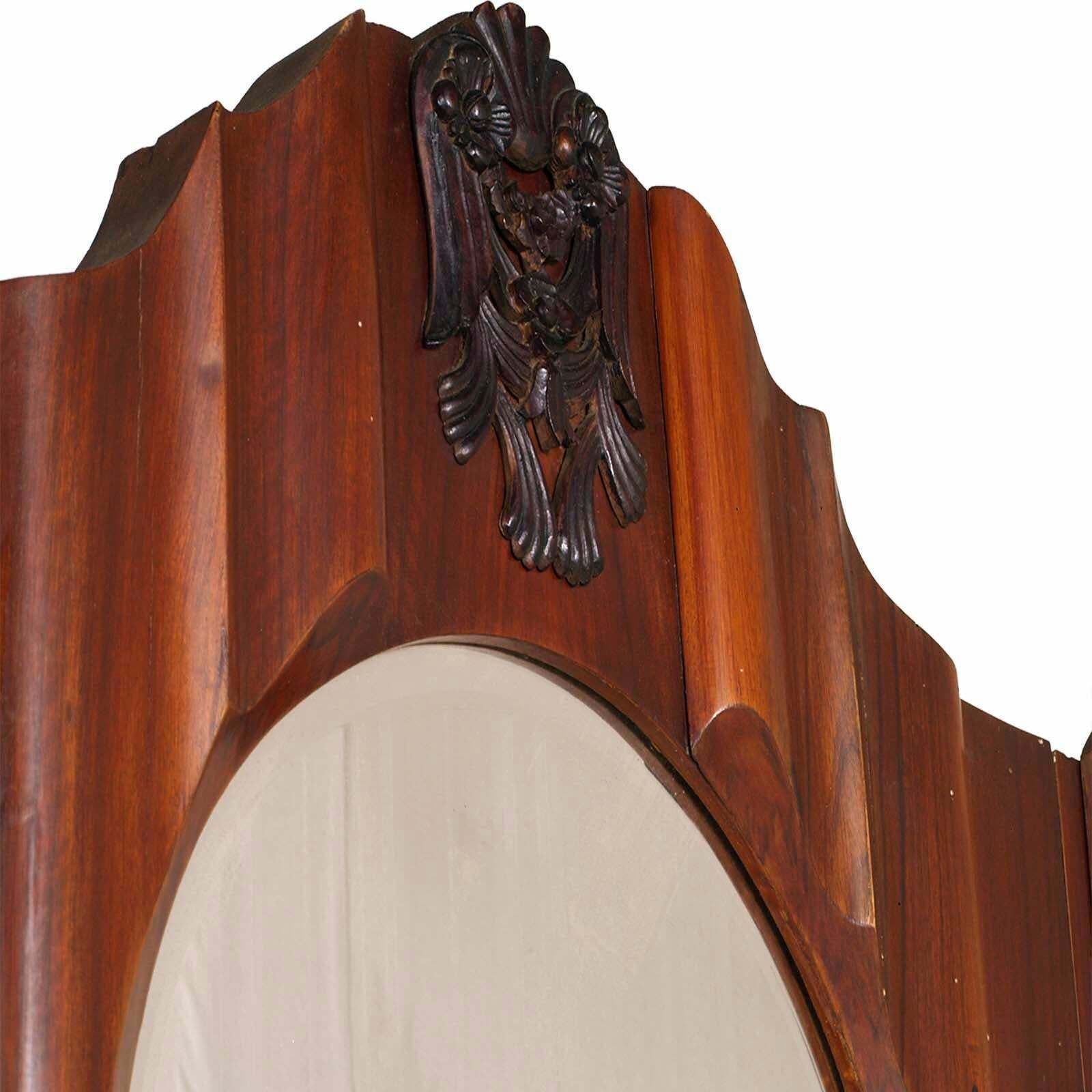 Early 20th Century Large Venetian Baroque Wardrobe In Walnut Hand Carved & Briar photo vinterior