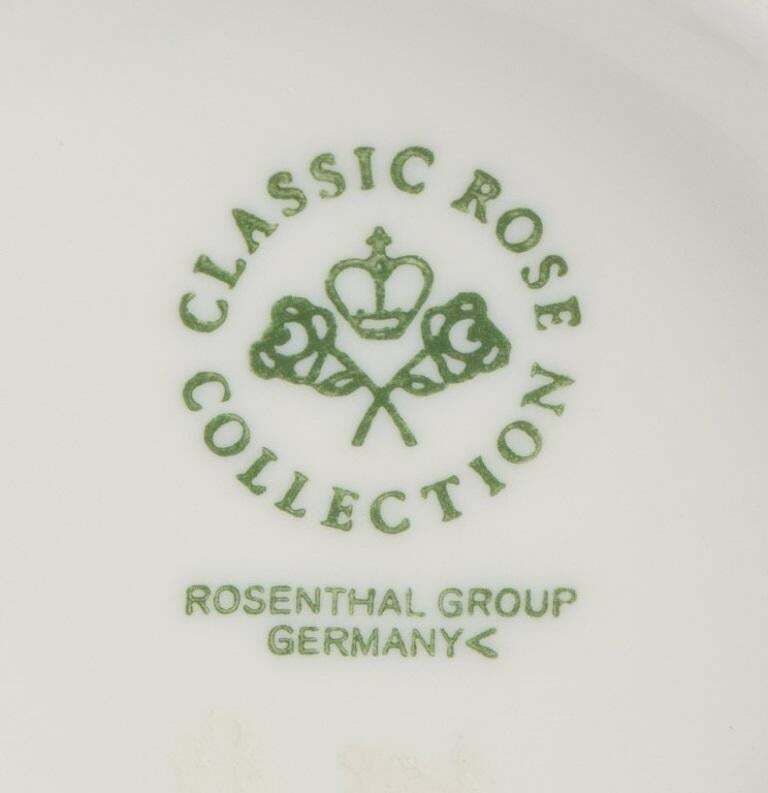 Rosenthal, Germany. "Sanssouci", Cream Coloured Vase Decorated With Flowers . photo for sale