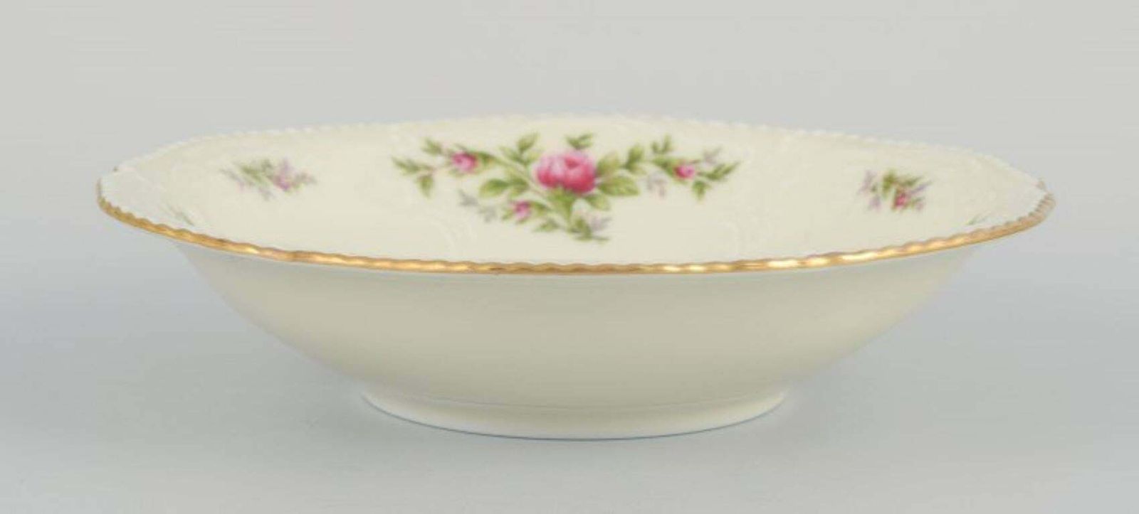 Rosenthal, Germany. "Sanssouci", Two Candlesticks And A Small Bowl In Porcelain. photo furniture