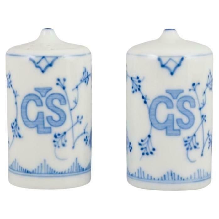 Bing & Grondahl, A Pair Of Salt Shakers In Porcelain, Blue Fluted. photo furniture