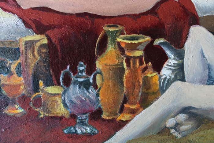 photo furniture Albert Goltjakov Emancipation Mixed Media Art On Paper