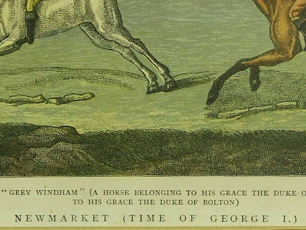 Chromolithograph By E. F Burny And J. Bodger After John Wootton. "Newmarket" photo Art