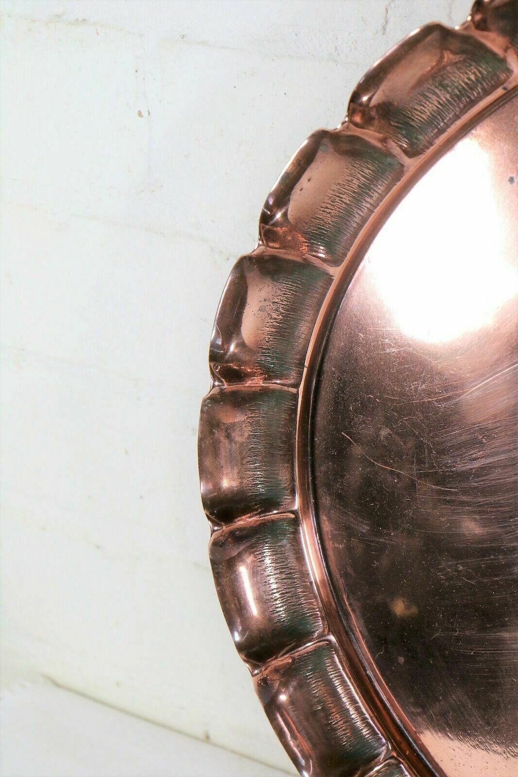 A Large Antique English Copper Tray Arts & Crafts Joseph Sankey Neptune Mark photo furniture