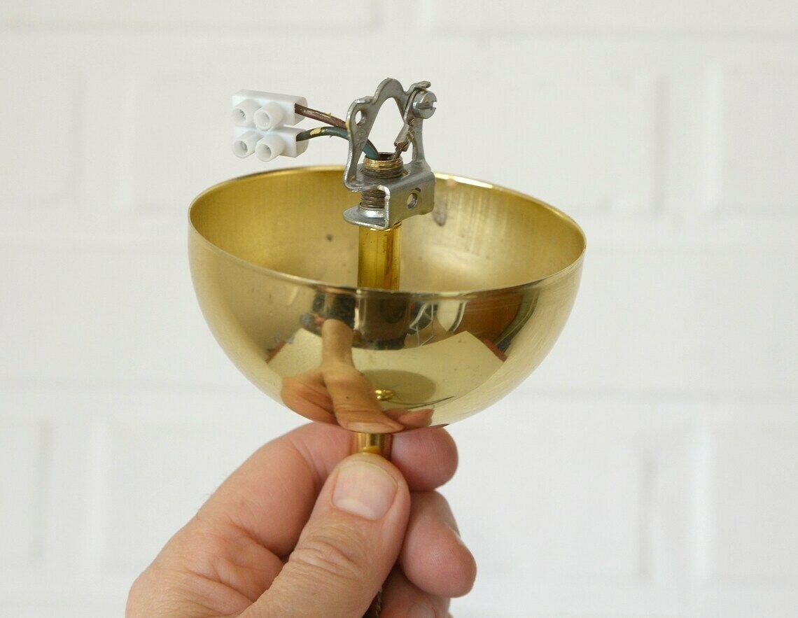 photo for sale Vintage Pendant Light / Spage Age / Hanging Lamp / Minimalist Chandelier / Mid Century Modern / Post Modern Light Fixture