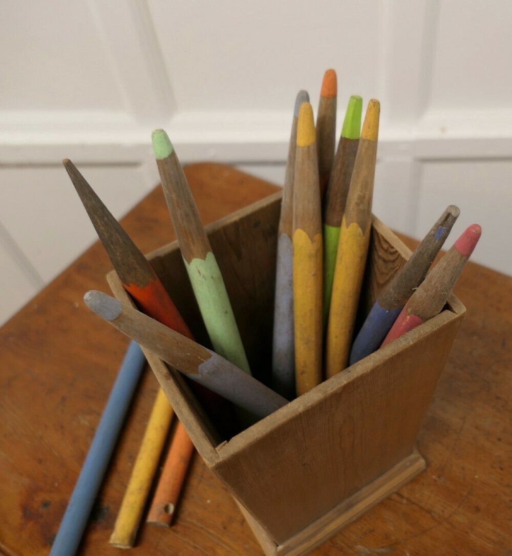 A Giant Pine Desk Tidy With Giant Pencils photo Home Decor