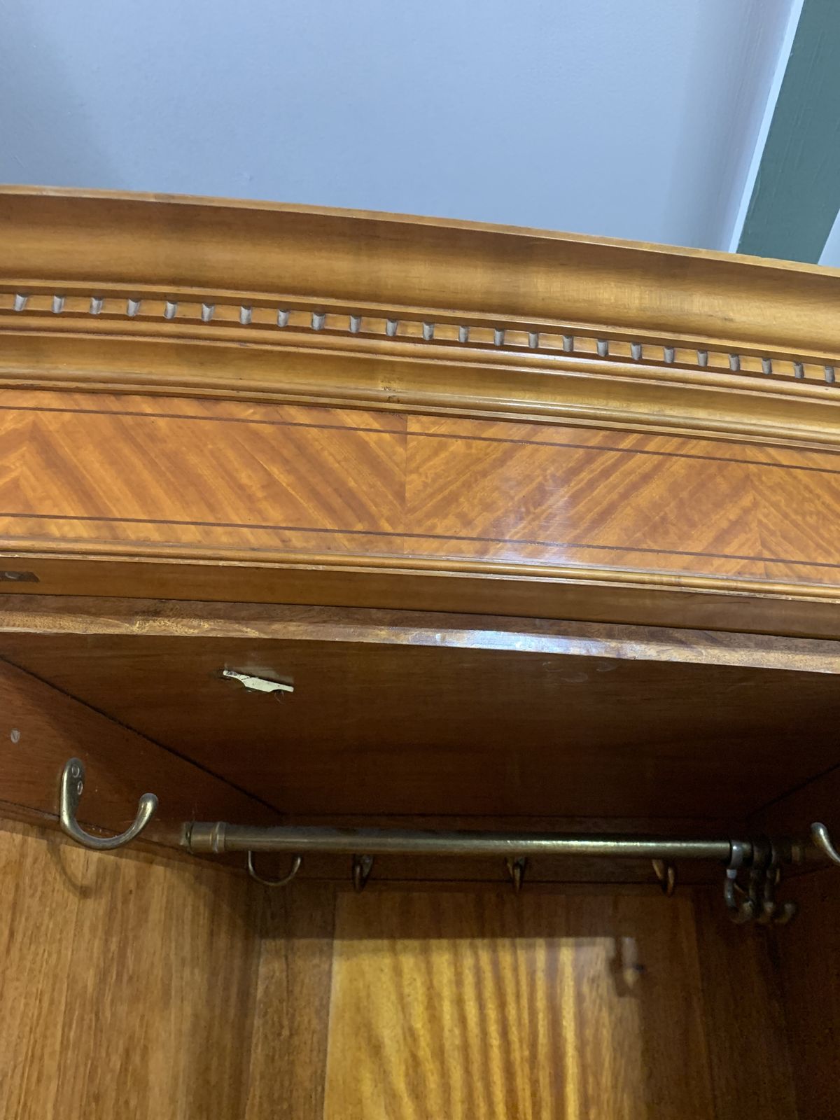photo buy A Quality Satinwood Edwardian Wardrobe