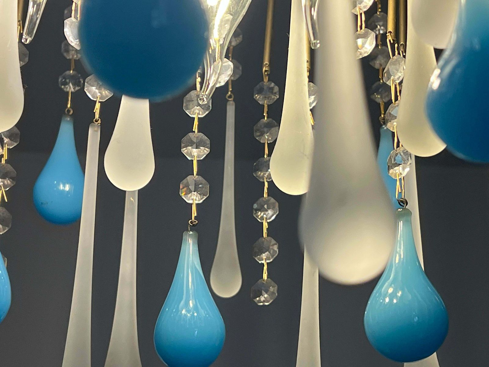 Elegant Italian Chandelier, "South Beach". Murano photo 1818.0