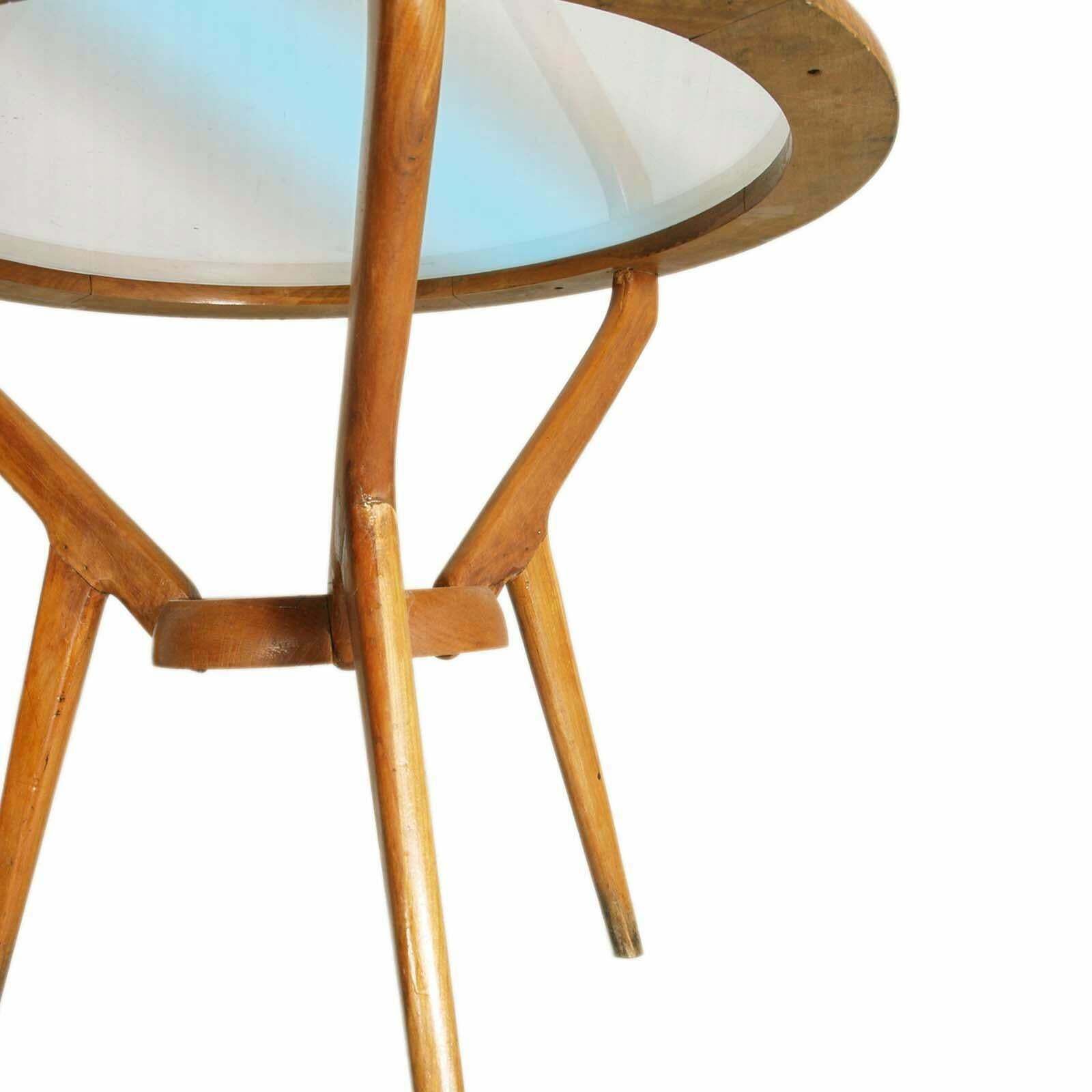 Mid Century Italy Tripode Round Coffee Table By Paolo Buffa For Brugnoli, Cantù photo 4790.12