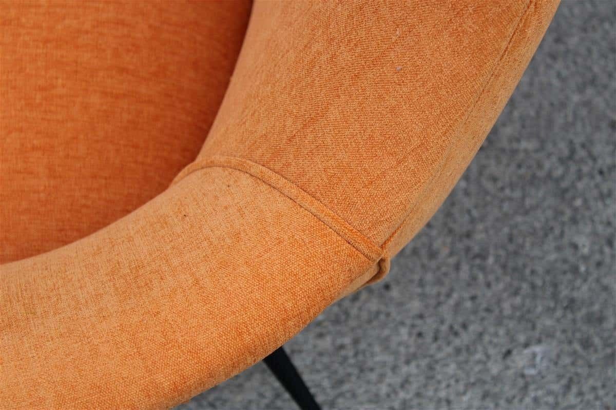 4740.0 Midcentury Itmidcentury Italian Orange Velvet Sofa Augusto Bozzi For Saporiti Attributedalian Orange Velvet Sofa Augusto Bozzi For Saporiti Attributed photo