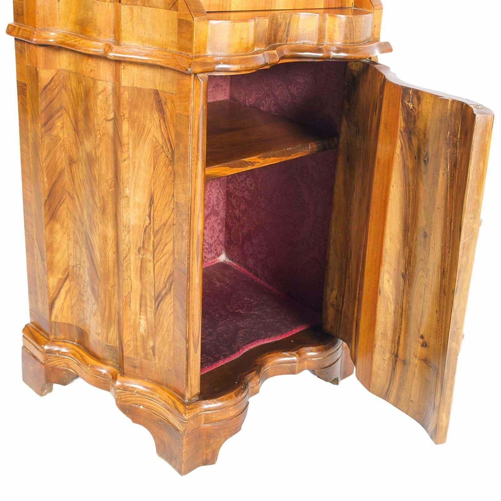 Early 20th Century Trumeau Bureau In Ferrara Walnut Briar , From Bovolone Italy photo 9469.880000000001