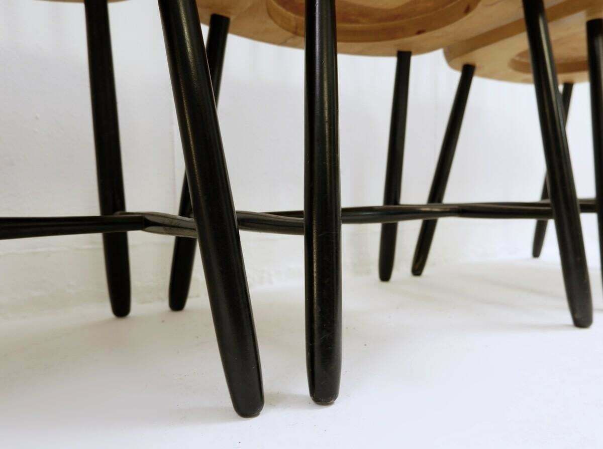 Mid Century Spindle Back Dining Chairs By Yngve Ekström For Pastoe, Netherlands photo 1422.0