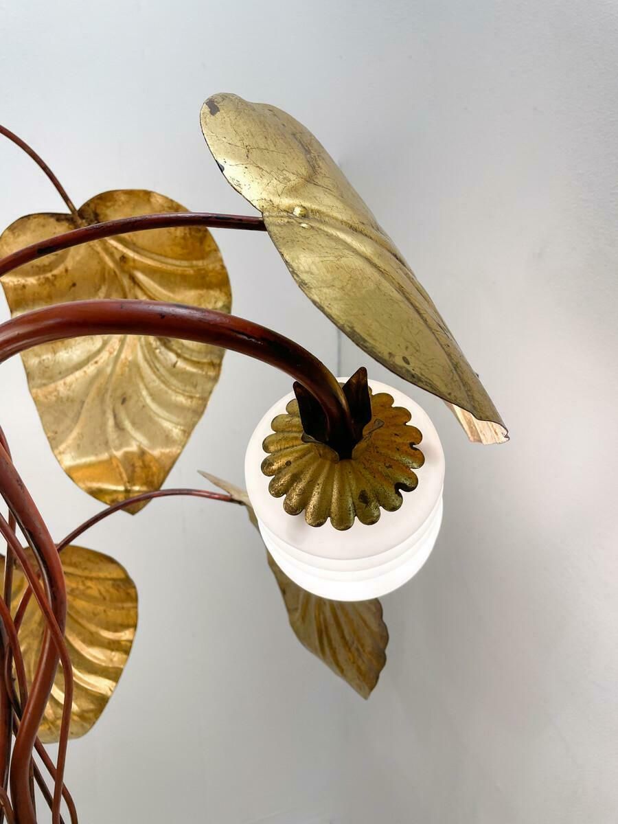Mid Century Modern Golden Floor Lamp photo furniture