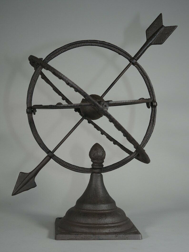 Garden Sundial Antique Design Weatherproof Garden Ornament Floor Mounted 42cm photo for sale