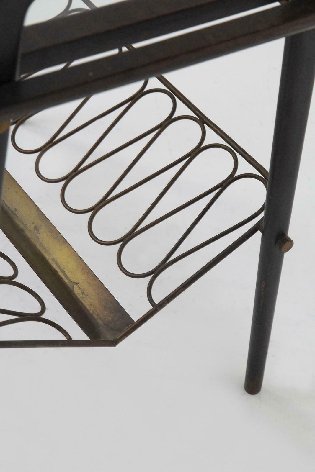 Small Table With Tray By Paolo Buffa In Wood And Brass Attr. photo furniture