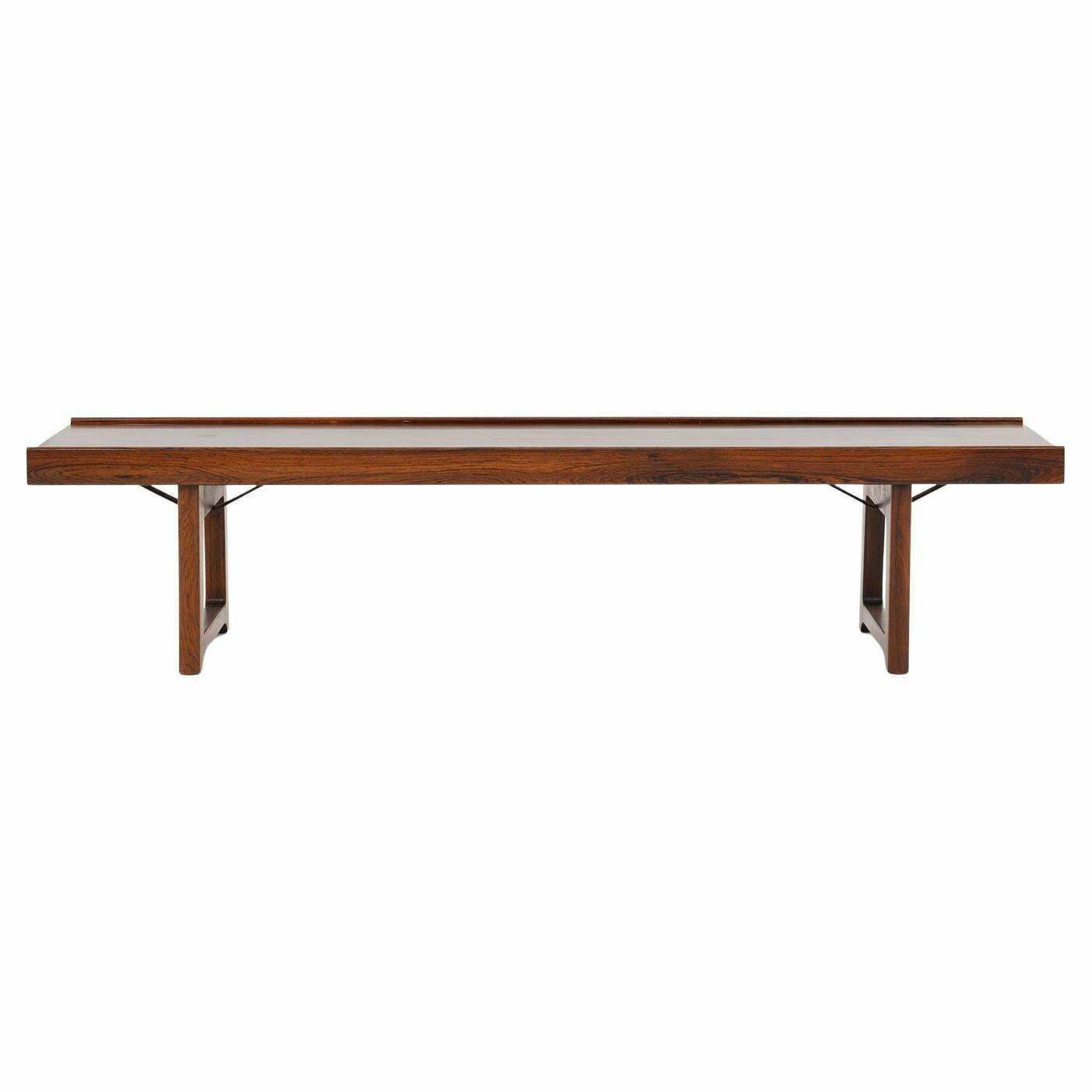 Scandinavian 'Krobo' Bench In Rosewood By Torbjørn Afdal For Mellemstrands