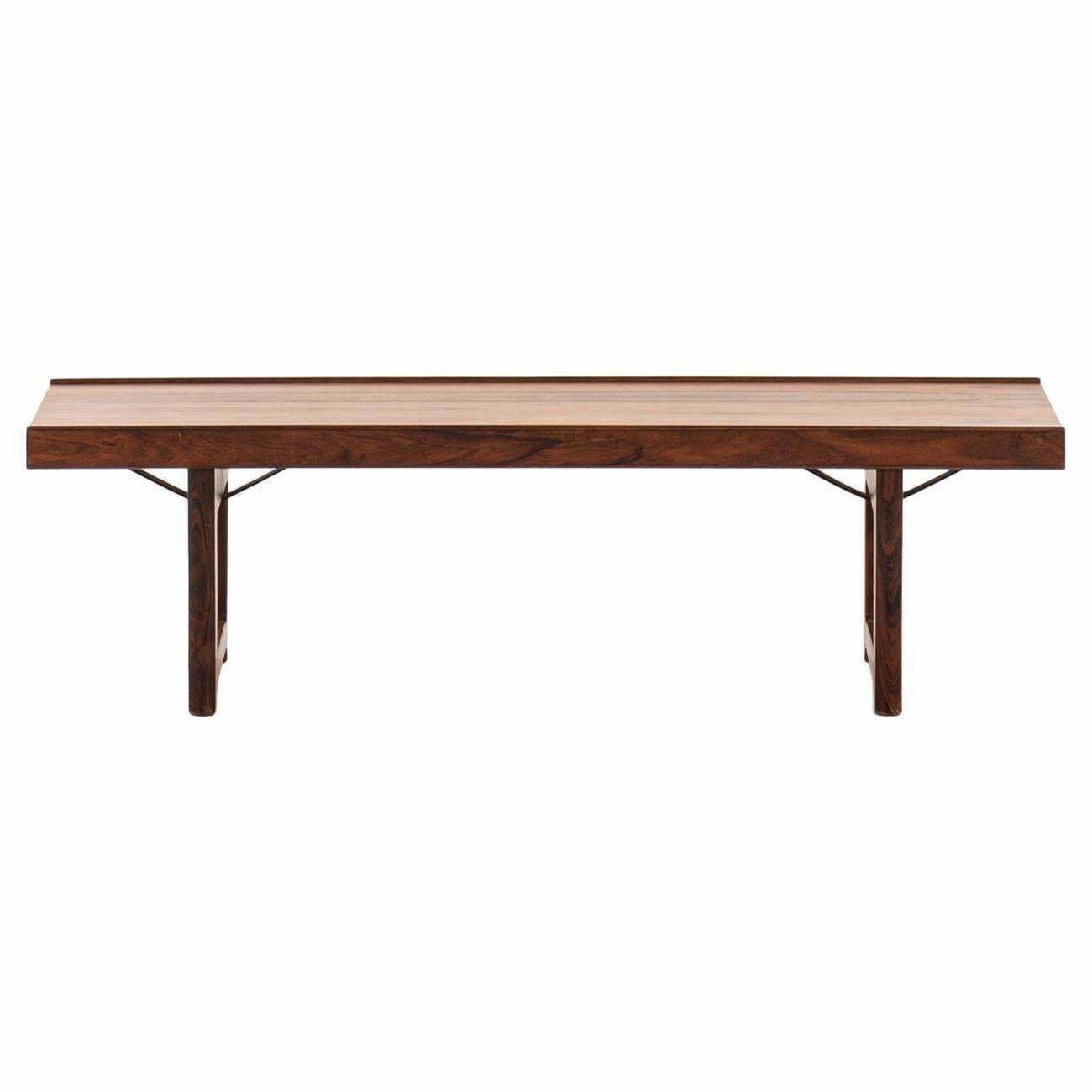 Scandinavian 'Krobo' Bench In Rosewood By Torbjørn Afdal For Mellemstrands photo furniture