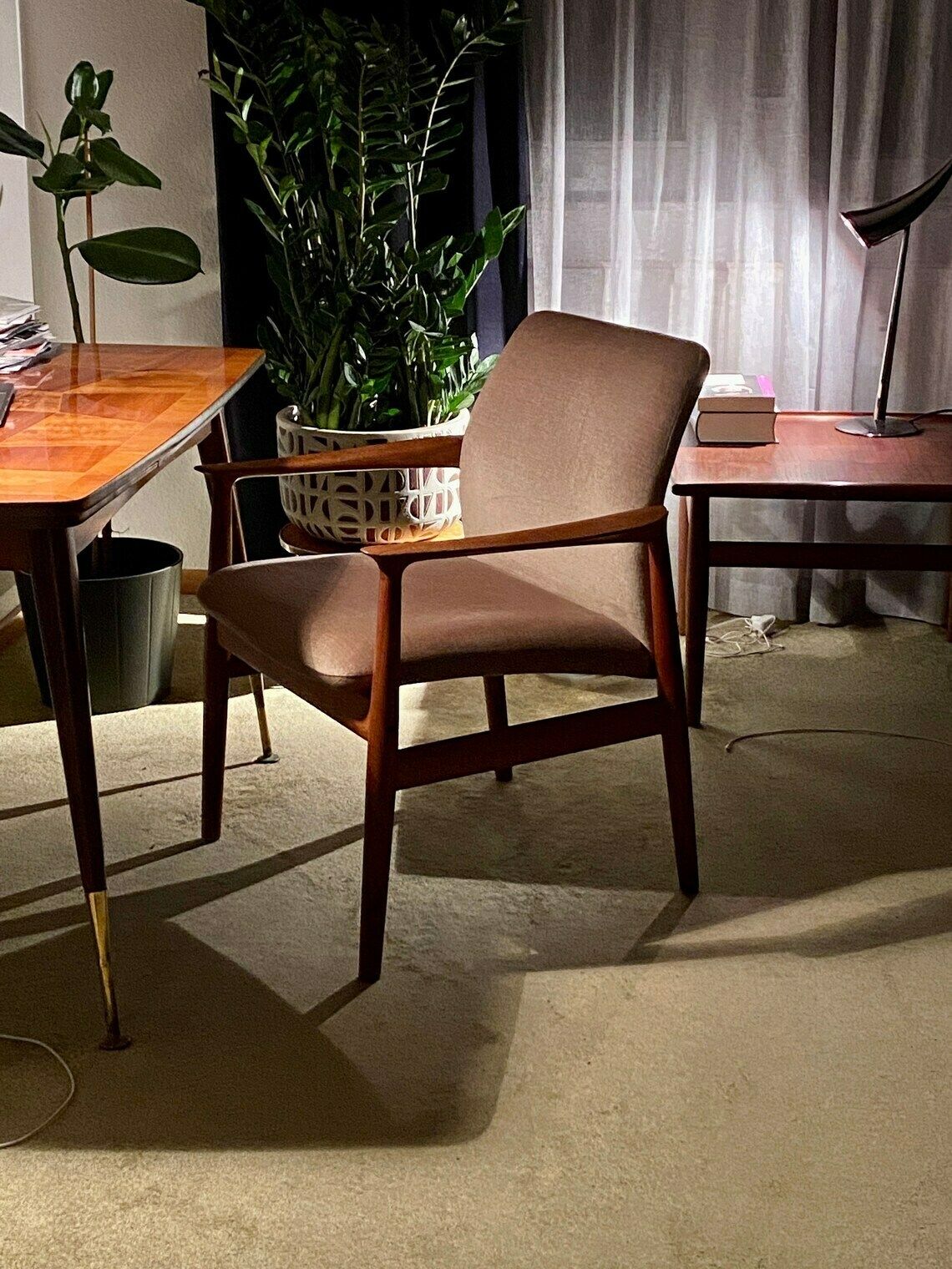 Teak Armchair By Grete Jalk For Glostrup Denmark