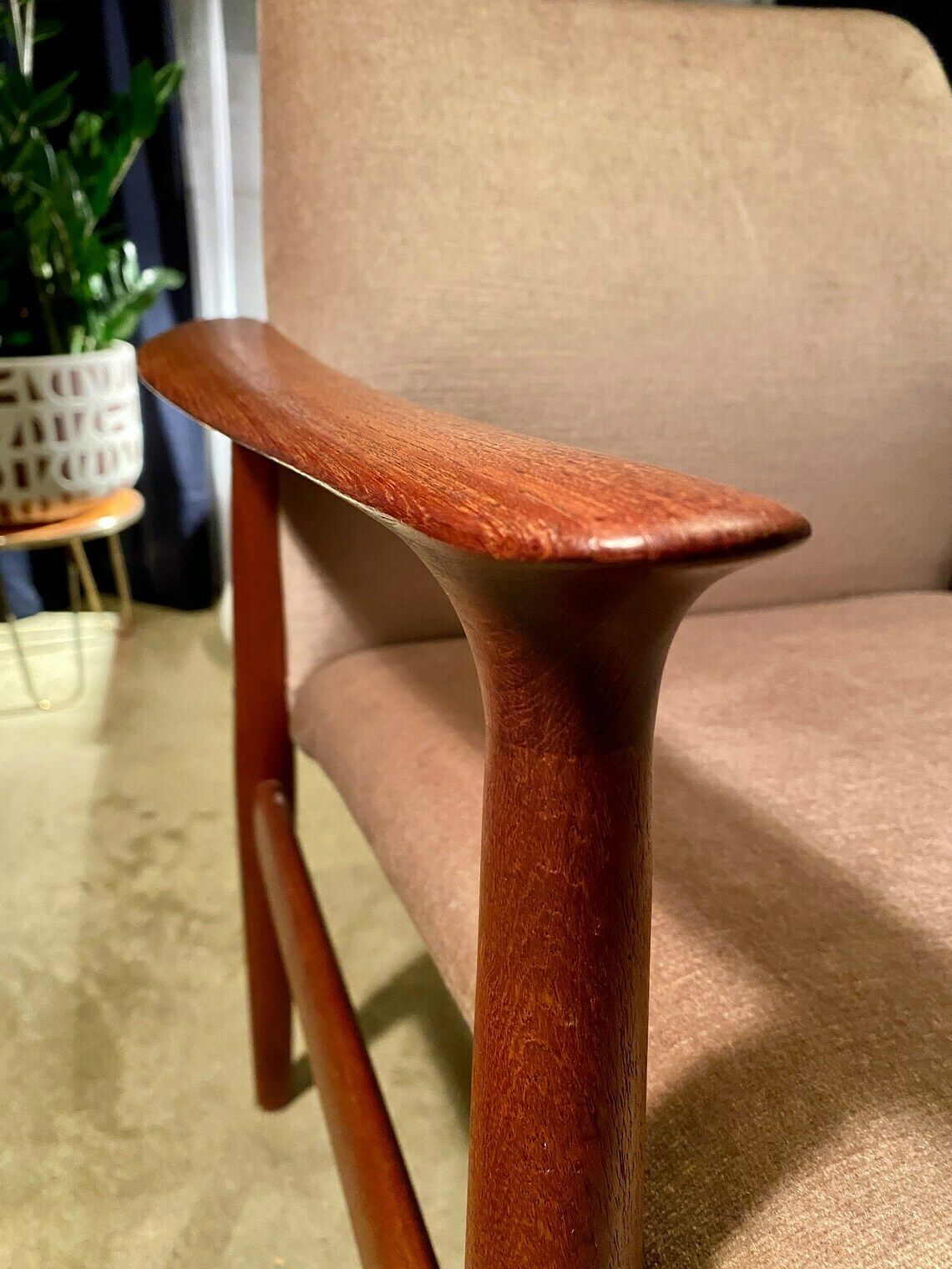 Teak Armchair By Grete Jalk For Glostrup Denmark photo 879.0