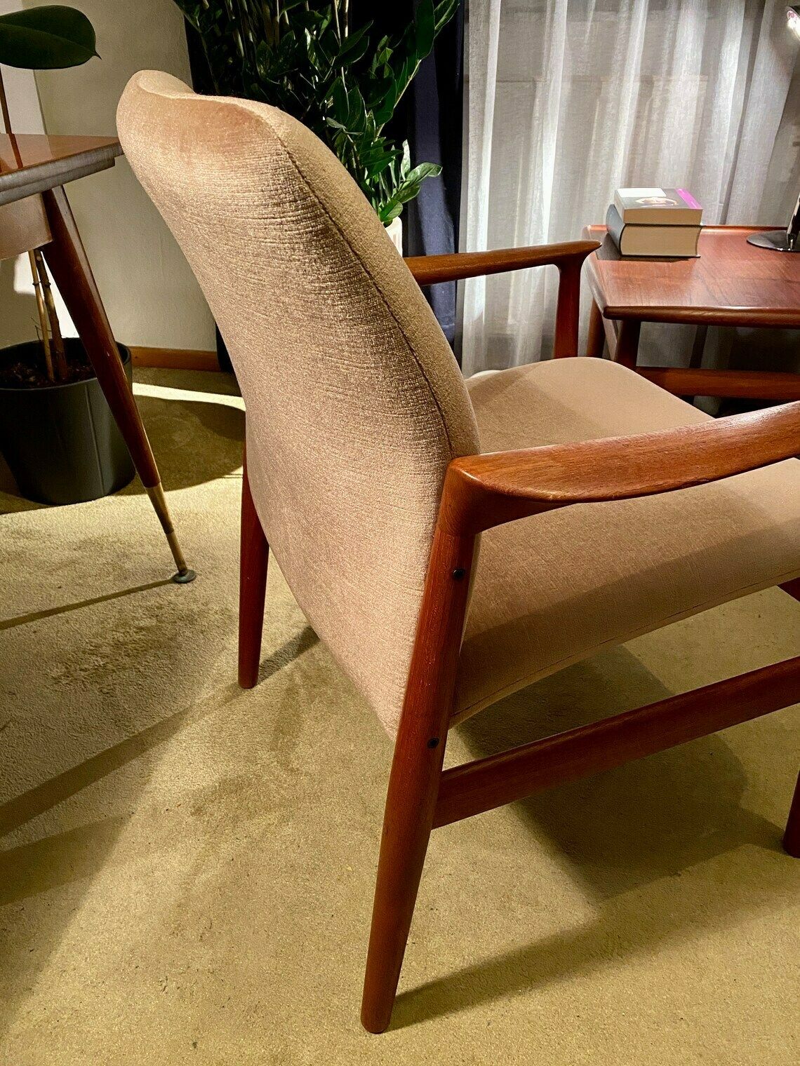 Teak Armchair By Grete Jalk For Glostrup Denmark photo vinterior