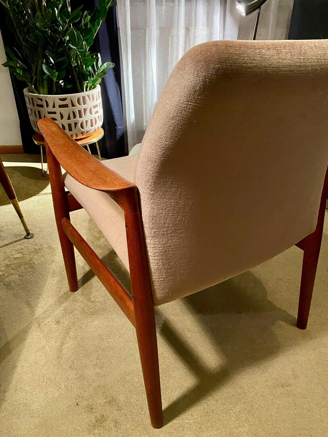 Teak Armchair By Grete Jalk For Glostrup Denmark photo buy