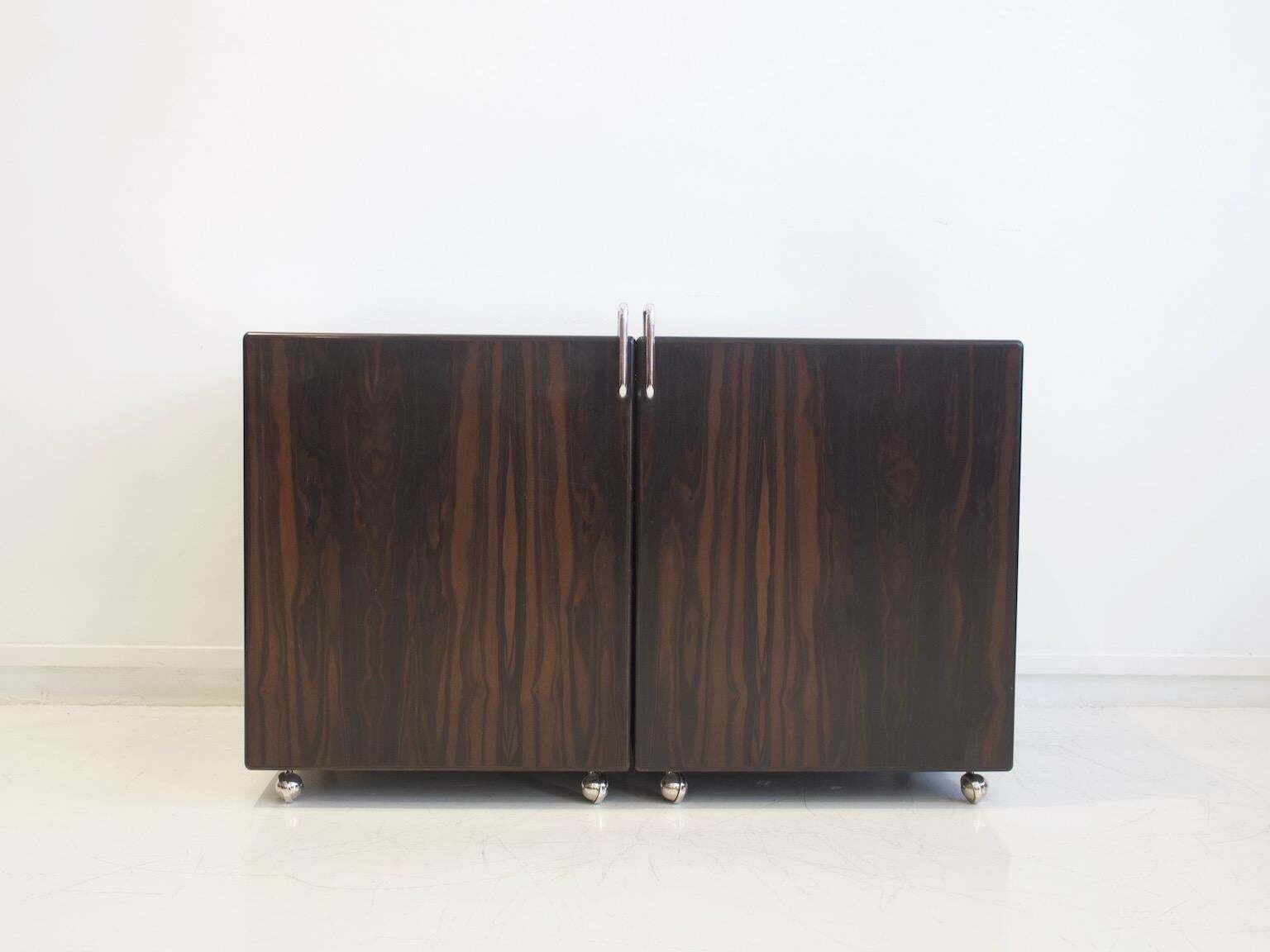 2900.0 Fabio Lenci For Bernini Wood And Steel Chest Of Drawers photo