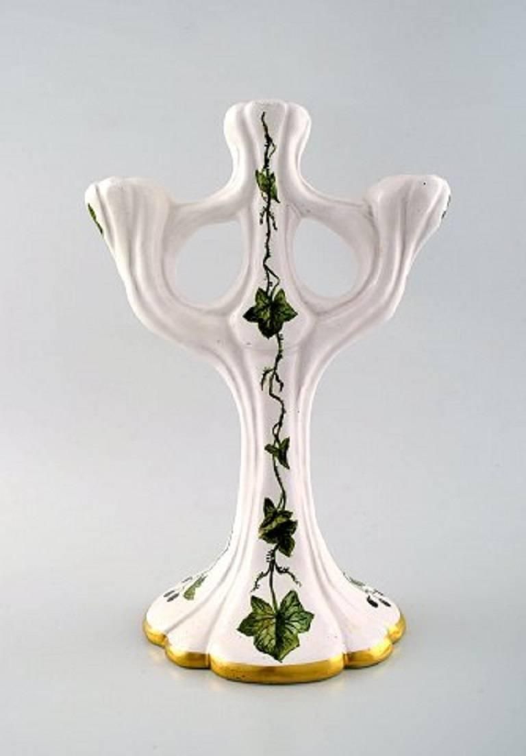 Signe Steffensen For Kähler, Pair Of Candelabra Of Ceramics photo furniture